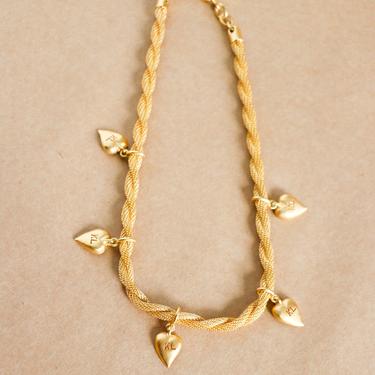Karl Lagerfeld Gold Hearts Necklace