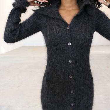 Y2K Vintage Bebe Dress | Fuzzy Mohair Sweater | J Michael Vintage - Atlanta, GA | ATTIC Y2K Vintage Bebe Dress | Fuzzy Mohair Sweater | J Michael Vintage - Atlanta, GA | ATTIC
