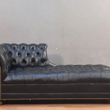 Leather Chesterfield Chaise Sofa