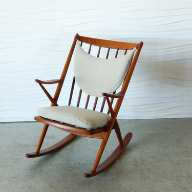 HA-18025 Frank Reenskaug Teak Rocking Chair for Bramin