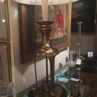 James Mont Brass Tall Lamp/ w shade