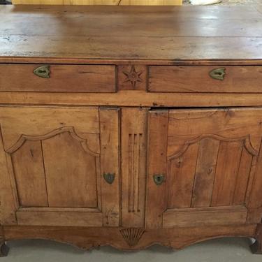 SOLD. Antique French Provincial Country Buffet Cupboard Cabinet Sideboard | cir. 1800