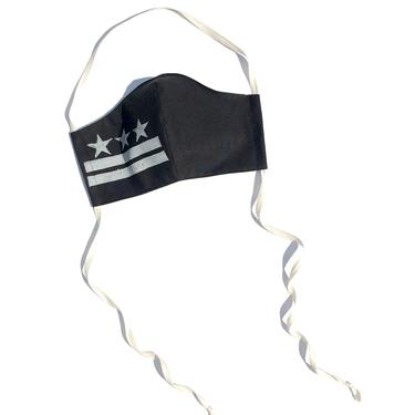 B&W DC Flag Face Mask: Double Layer 100% Cotton lining and filter pocket *all proceeds go to Equal Justice Initiative*