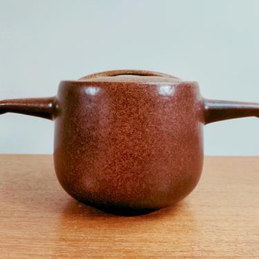 Vintage Roseville Raymor Individual Bean Pot 195 | Autumn Brown | USA | 1950s 