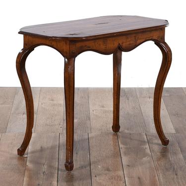 French Provincial Side Table W Serpentine Legs