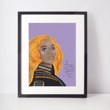 Beyonce - Queen B - Music Lover gift- Celebrity portraits - Iconic Women - 