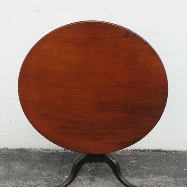 Tilt Top Solid Mahogany Round Tea Breakfast Dinette Center Card Game Table 2568