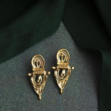 Brass Electra Stud Earrings