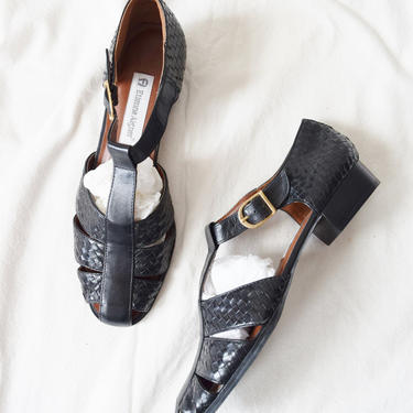Vintage Woven Leather Sandals by Etienne Aigner | US 9 (EU 39/40 UK 7) 