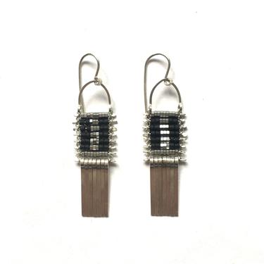 Little Silver and Black Demimonde Earrings