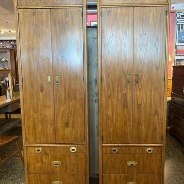 Drexel tall bachelor chests, 1 available, one SOLD. 80” H x 17” D x 26” wide 