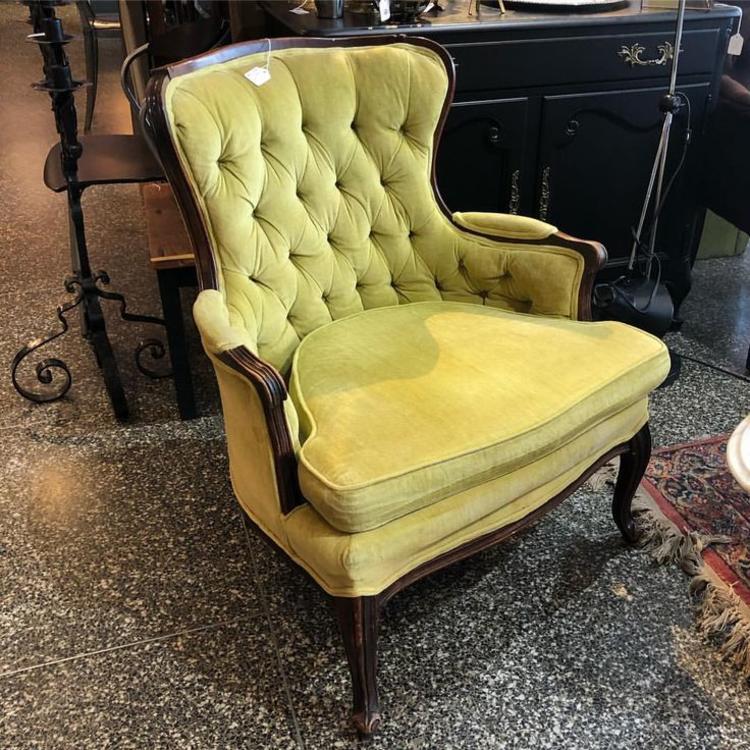                   19 Green Velvet Chair! $195