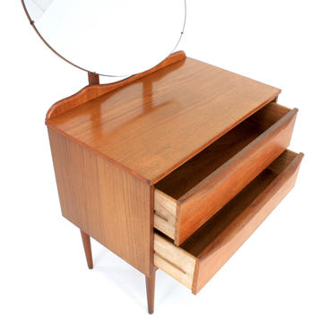 Mid Century Danish entry way table and mirror 
