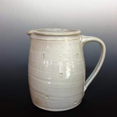 handmade pitcher, jug, white pitcher, carafe, water pitcher, ceramic jug, ceramic pitcher, pottery jug 