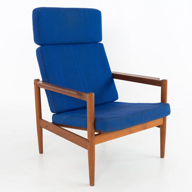 Borge Jensen High Back Danish Mid Century Modern Lounge Chair - mcm 