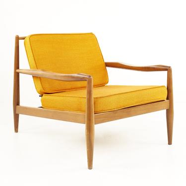 Adrian Pearsall for Craft Associates Mid Century Spindle Back Lounge Chair - mcm 