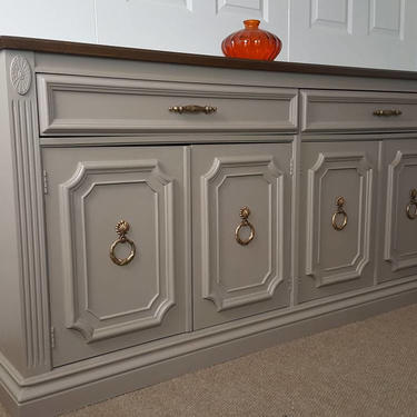 Buffet table / sideboard / two tone credenza by Unique