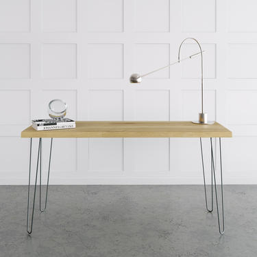 Sale! Distressed Wood Desk - modern mid century, industrial, rustic 