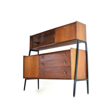 Mid Century Tall Credenza by Nathan 