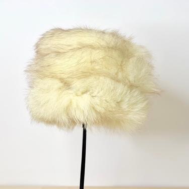 Vintage 60’s Russian style faux fur hat 