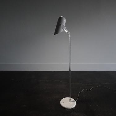 Lucite and white floor lamp 1970s 