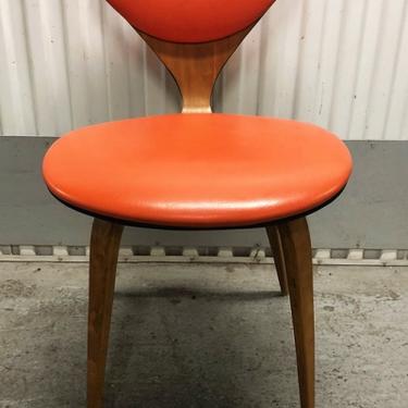 1963 Plycraft Norman Cherner Chair with Orange Seat andBack