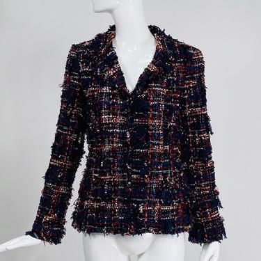 SOLD Chanel Mix Thread Single Breasted Tweed Jacket 07A