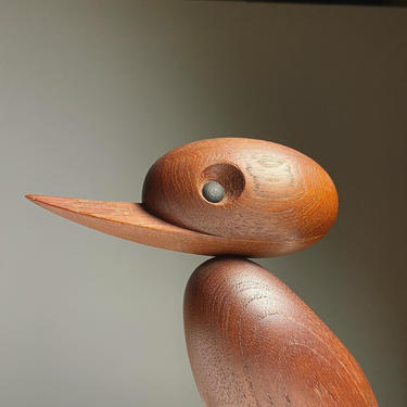 Hans Bolling Large Teak Duck by Torben Orskov 