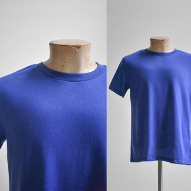 Vintage Dark Blue Blank Tshirt 