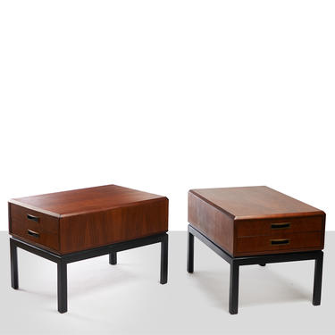 Harvey Probber Two Toned End Tables or Night Stands