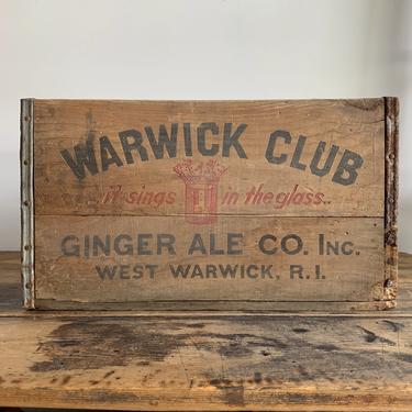 Warwick Club Ginger Ale Crate