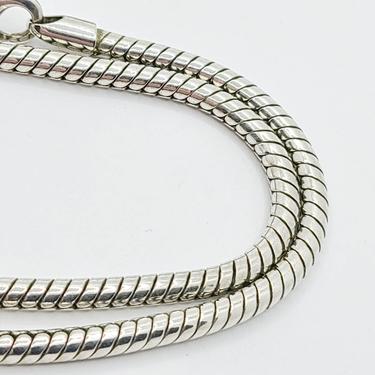 Thick Heavy Sterling Silver Mens Chain Necklace - .925 - Plain Mens Chain - Gift For Him 