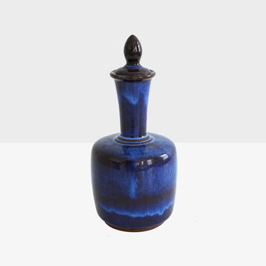 pittsfield pottery vase, vintage ceramic vase, pittsfield pottery bottle, pittsfield pottery, blue glaze vase, vintage pottery vase, ceramic 