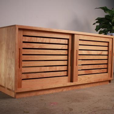 Rosenberg Foyer Bench, Entryway Storage Bench, Shoe Bench, Solid Wood, PNW Made (Shown in Cherry) 