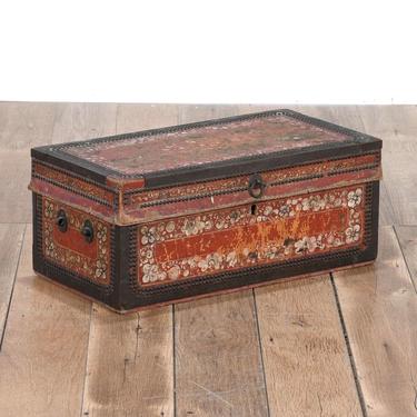 Monterey Style Hand Painted Blanket Chest W Nailhead 2