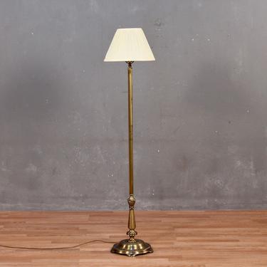 Simple Regency Brass Floor Lamp