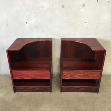 Pair of Vintage Rosewood Danish Side Tables