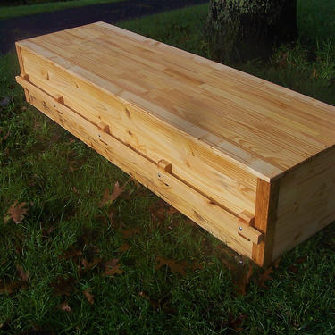 Free Shipping - Plain Pine Box - Pine Coffin - Pine Casket - Simple Pine Casket - Natural Burial - Eco-friendly Casket 
