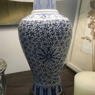 Blue and white Ginger Jar lamps