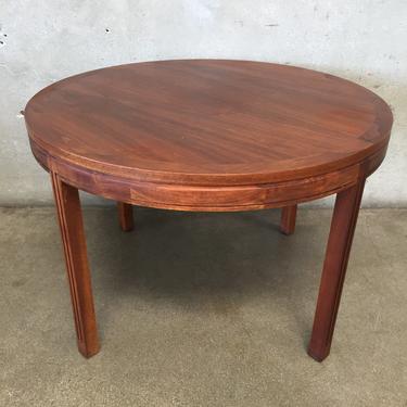 Round Mid Century End Table