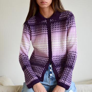 collared knit benetton cardigan sweater 