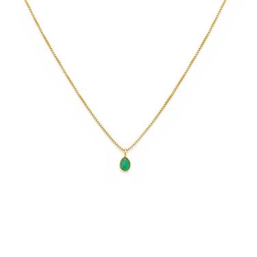 Sofia Slice Necklace - Emerald