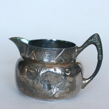 vintage silver plate creamer pacific plate co 