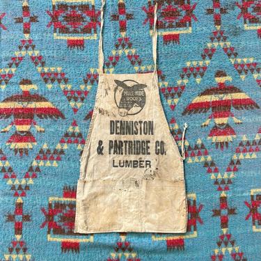 Vintage Denniston & Partridge Mule Hide Nail Apron Textile Altoona, IA 