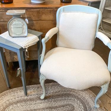 Upholstered Queen Anne Chair with Deconstructed Back