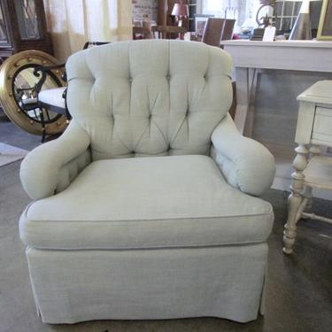PAIR PRICED SEPARATELY EDWARD FERRELL TUFTED CLUB CHAIRS/ OTTOMANS SEPARATE PRICE