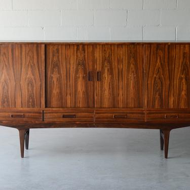 6.5ft Børge Seindal Mid Century Rosewood Sideboard Credenza Danish Modern 