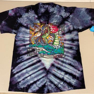 Vtg Anvil The Grateful Dead Mikio Paintings Tie Dye T-shirt Size Large