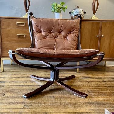 Vintage Sigurd Resell Low Falcon Lounge Chair- Norway