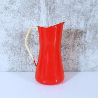 Dansk Kobenstyle Pitcher with Rattan Wrapped Handle - Designed by Jens Quistgaard 